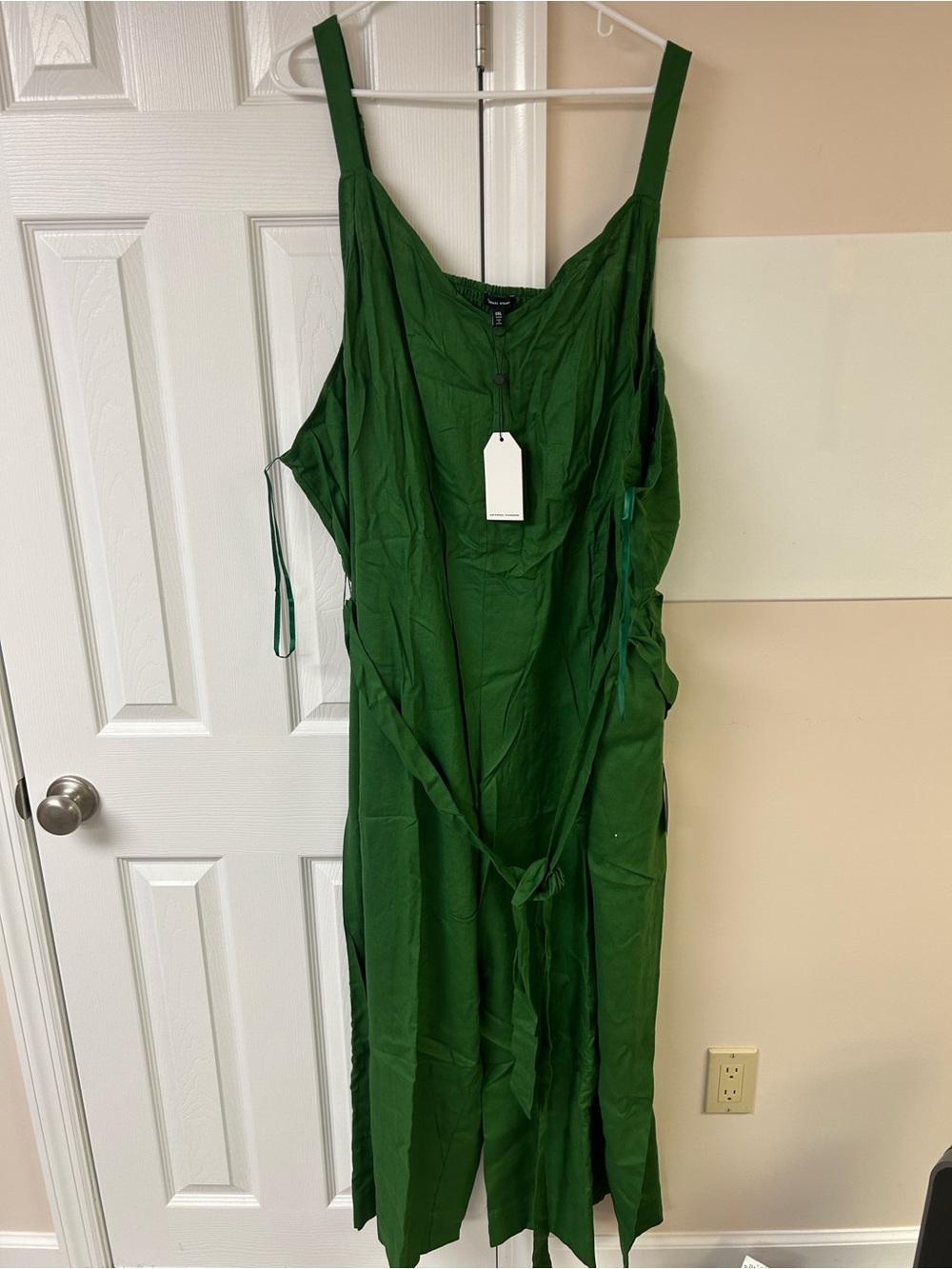 NWT Universal Standard Promenade Linen Blend Jumpsuit 3XL US6X